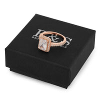 Thumbnail for Silver Rectangle Ring - Promise Ring - Silver Ring - Engagement Ring for Women Ring Brother & Sisters