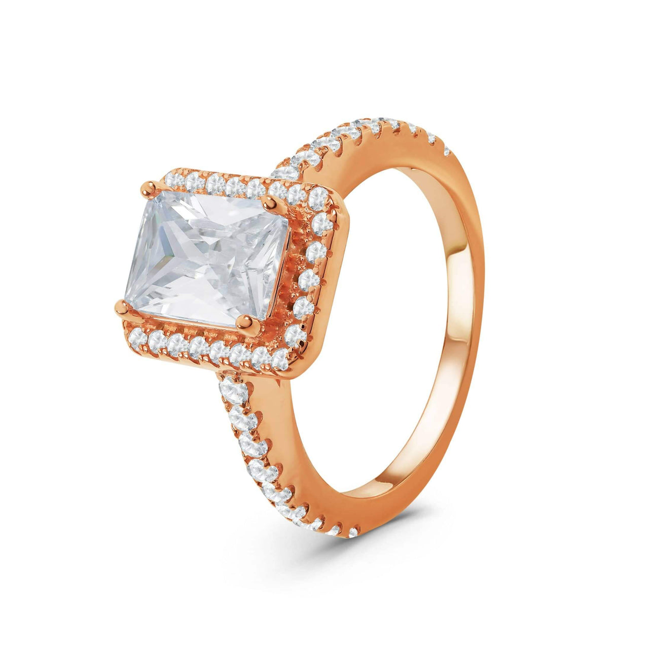 Silver Rectangle Ring - Promise Ring - Silver Ring - Engagement Ring for Women Ring EU: 48 / US: 4.5 Brother & Sisters