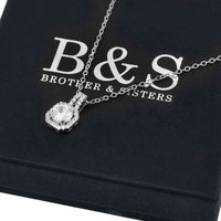 Thumbnail for Silver Square Necklace - Silver Necklace Women - Women’s Necklace Necklace Brother & Sisters