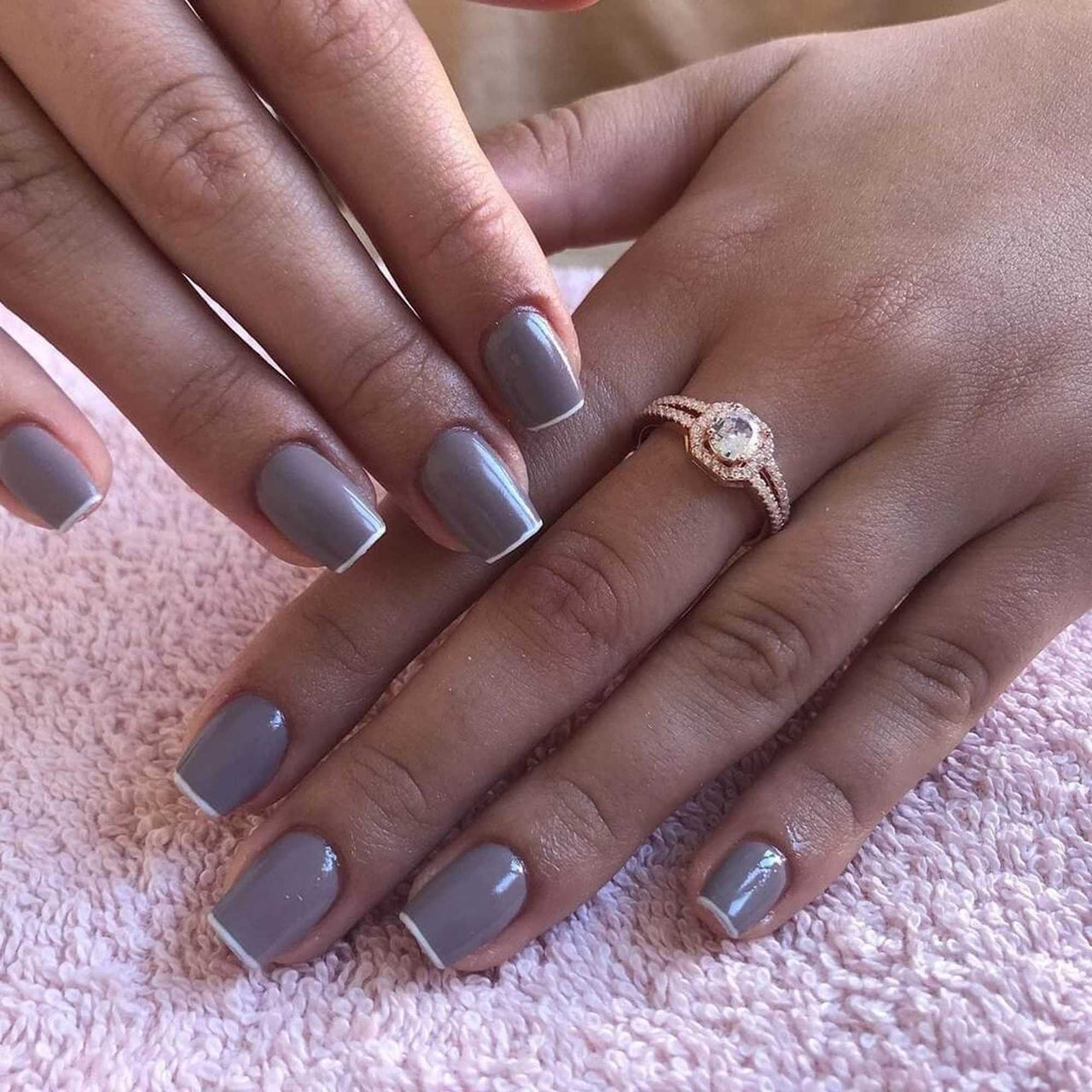 Silver Square Ring - Promise Ring - Silver Ring - Engagement Ring for Women Ring Brother & Sisters