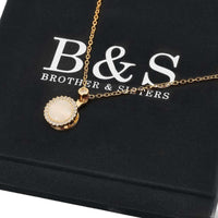 Thumbnail for The Moonstone Necklace - Female Gold Necklace - Gold Chains For Women Necklace Brother & Sisters