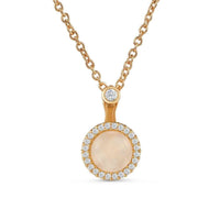 Thumbnail for The Moonstone Necklace - Female Gold Necklace - Gold Chains For Women Necklace Brother & Sisters