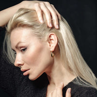 Thumbnail for The Shiny - Gold Earrings - Gold Hoop Earrings - Gold Hoops - Women's Earrings Earrings Brother & Sisters