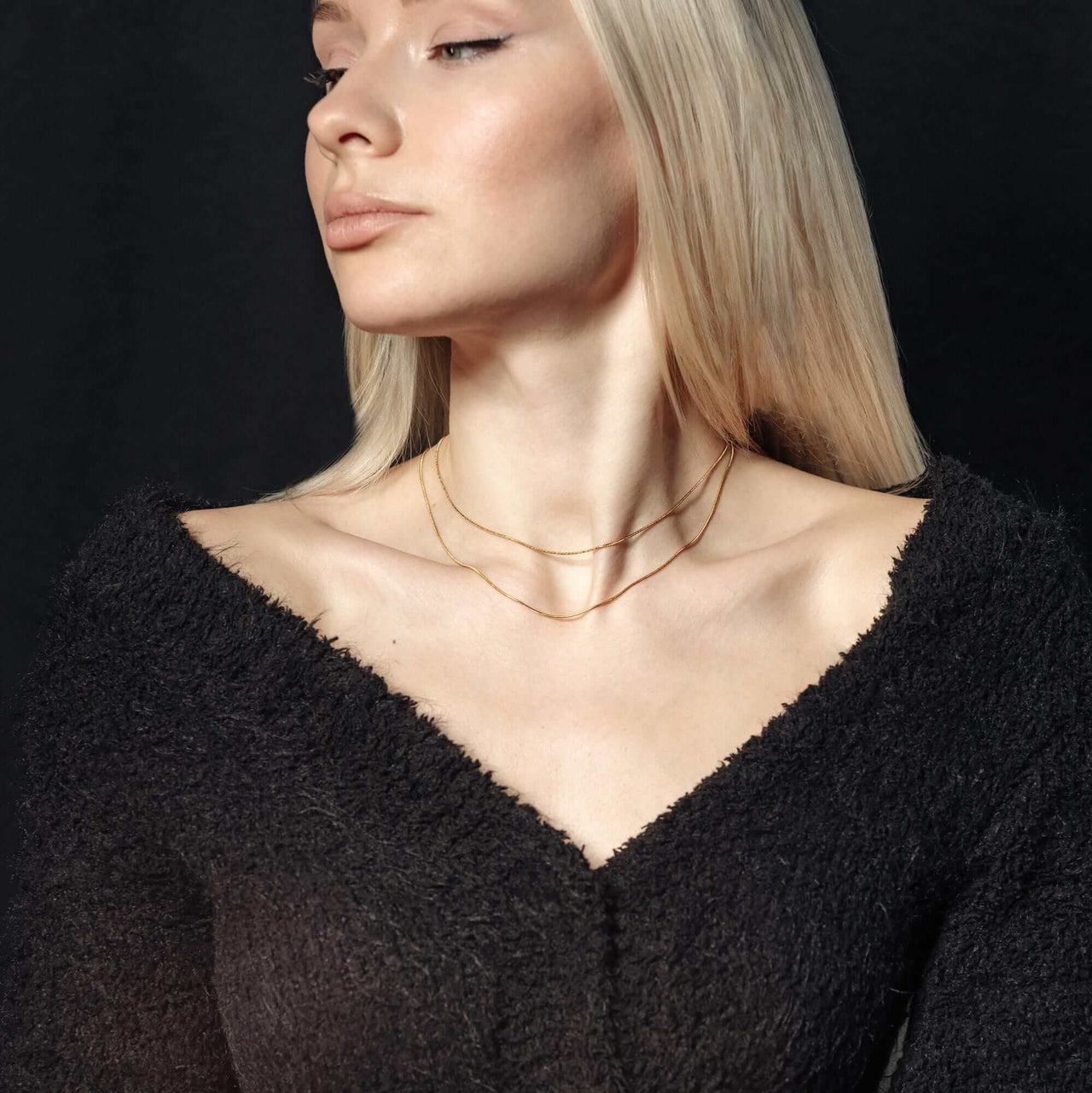 The Simple - Female Gold Necklace - Gold Chains For Women - Women's Necklace Necklace Brother & Sisters