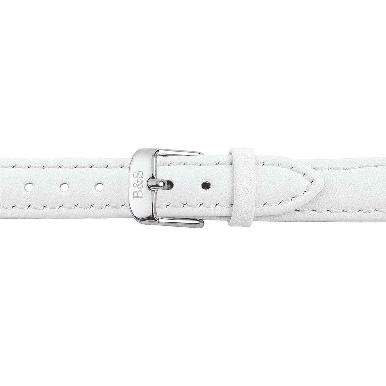 White Leather Strap & Silver Buckle watch straps Brother & Sisters